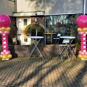 Balloon Styling Tilburg ballonnenpilaren 40 jaar ballonnen Tilburg