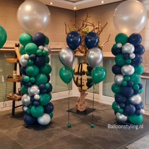 Balloon Styling Tilburg organic pilaren trossen heliumballonnen ballonnen Tilburg (1)