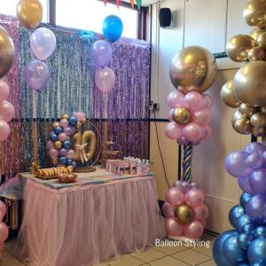 Balloon Styling Tilburg bedrukte ballonnenpilaren gepersonaliseerde ballonnen ring met cijfer trossen heliumballonnen ballonnen Tilburg (1)