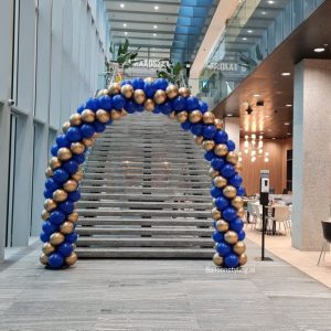 Balloon Styling Tilburg ballonnenboog chroom royal blue gemeente Tilburg ballonnen Tilburg (1)