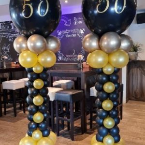 Balloon Styling Tilburg bedrukte topballonnen 50-jarig huwelijk ballonnen Tilburg (1)