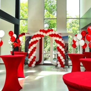 Balloon Styling Tilburg ballonnenboog gronddecoratie met heliumballonnen ballonnen Tilburg feestartikelen Tilburg