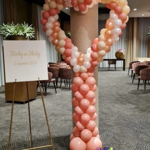 Balloon Styling Tilburg ballonnenhart bedrukt gepersonaliseerd bord ballonnen Tilburg feestartikelen Tilburg