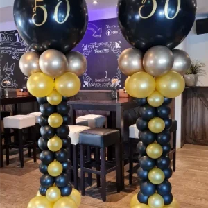 Balloon Styling Tilburg bedrukte topballonnen 50-jarig huwelijk ballonnen Tilburg feestartikelen Tilburg