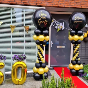 Balloon Styling Tilburg gepersonaliseerde topballonnen 50-jarig huwelijk ballonnen Tilburg feestartikelen Tilburg