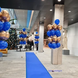 Balloon Styling Tilburg trossen heliumballonnen gronddecoratie chroom royal blue gemeente Tilburg ballonnen Tilburg feestartikelen Tilburg