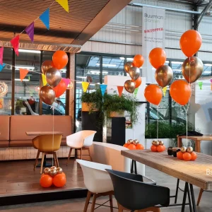 Balloon Styling Tilburg trossen heliumballonnen gronddecoraties tafeldecoratie ballonnen Tilburg feestartikelen Tilburg