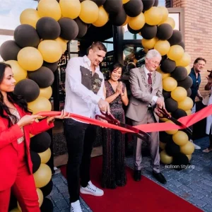 Balloon Styling Tilburg opening Mood openingsschaar lint ballonnen Tilburg